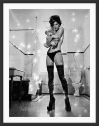 Diamond Dust Kate Moss, Praed St Hotel 1990 (See no Evil, Hear no Evil) (Front)  by Kate Garner at Zebra One
